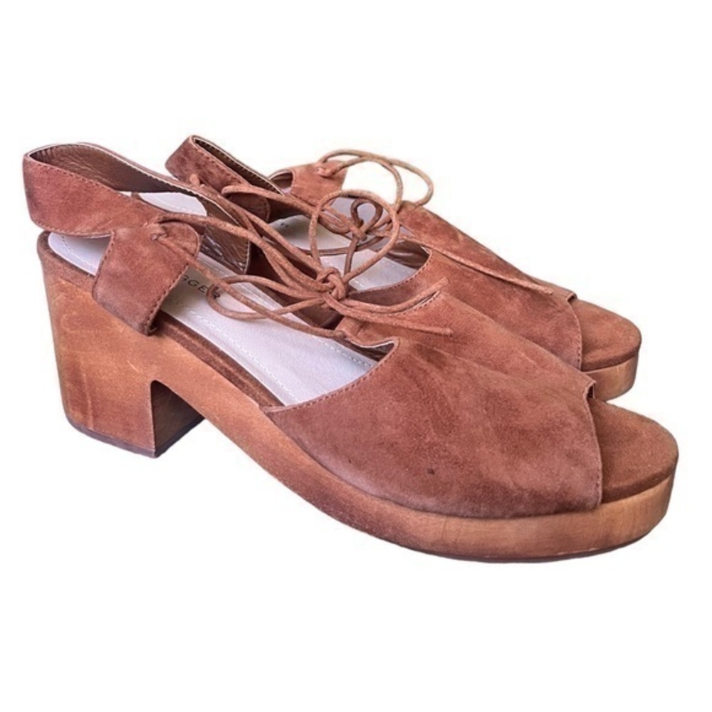 Kelsi Dagger Brown Suede Mules